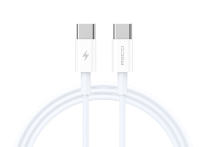 Recci RS06CC PVC Cable- PD 65W -USB C to C 1M
