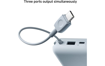 Xiaomi Power Bank 10000mAh+Integrated Cable-IceBlu