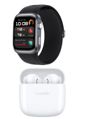Huawei D2 Watch + Huawei SE2 Freebuds Bundle