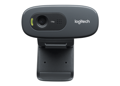 LOGITECH C270 HD Webcam- 720p Video with Noise Reducing Mic Black