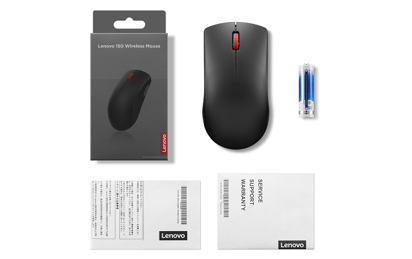 Lenovo 150 Wireless Mouse-DPI 1000-3 Buttons-Black