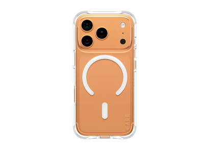 CARE by PanzerGlass Fashionable Case Samba Transparent w. White MagSafe iPhone 2025 6.3" 17 Pro