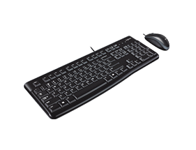 LOGITECH MK120 Keyboard & Mouse Combo - Wired - ARA (102)